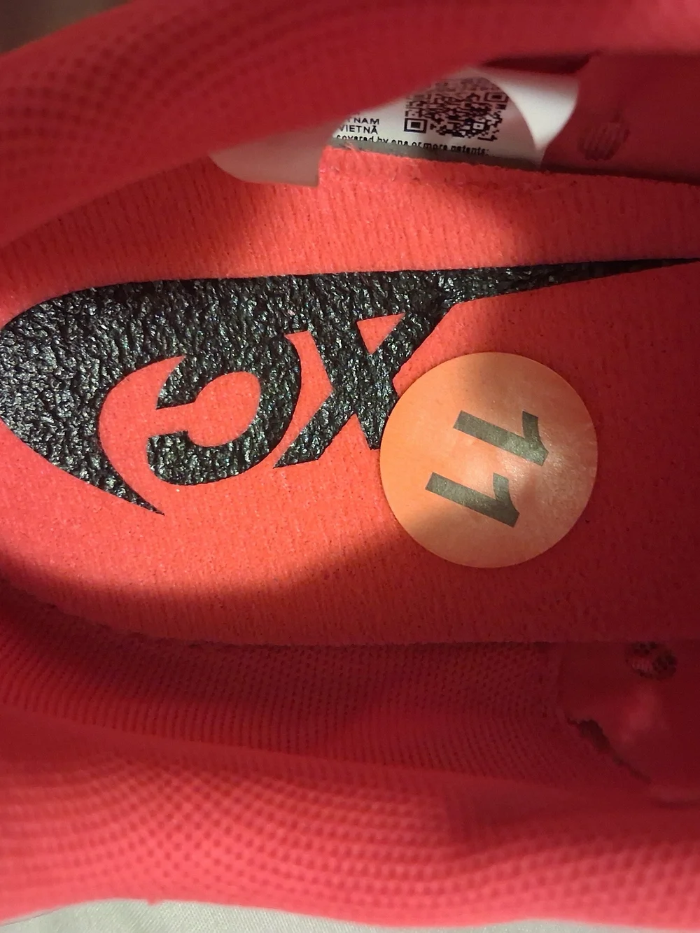 Nike Men’s Bright Red Running Spikes with Volt Swoosh